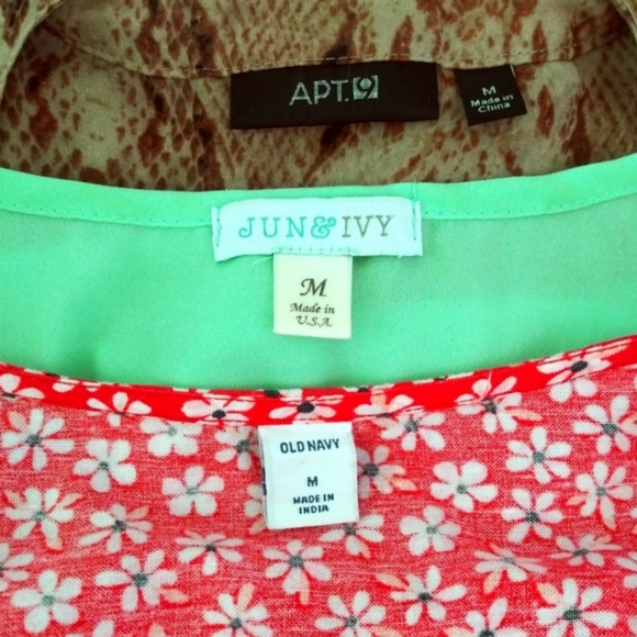 Bundle Of 3 Tops Women's Summer Tops Size M - Picture 8 of 8